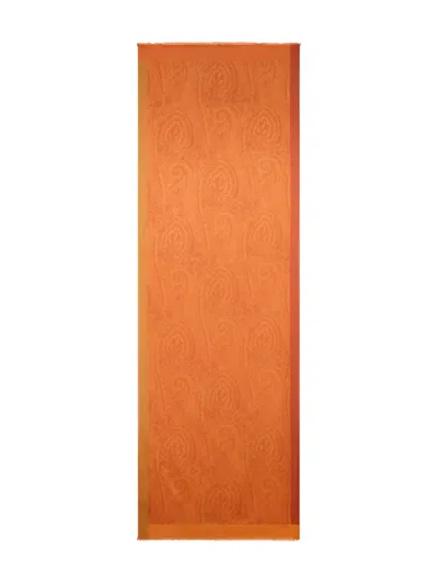 Etro Paisley Scarf In Brown