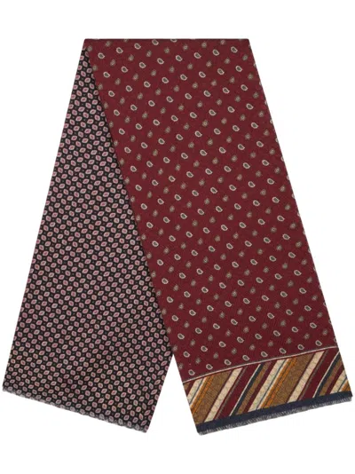Etro Paisley Scarf In Red