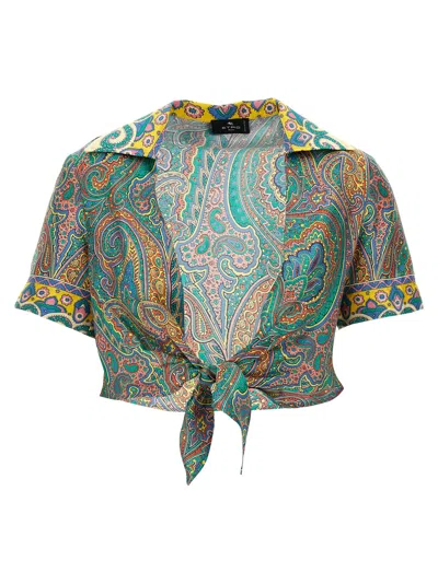 Etro Paisley Shirt In Multicolor