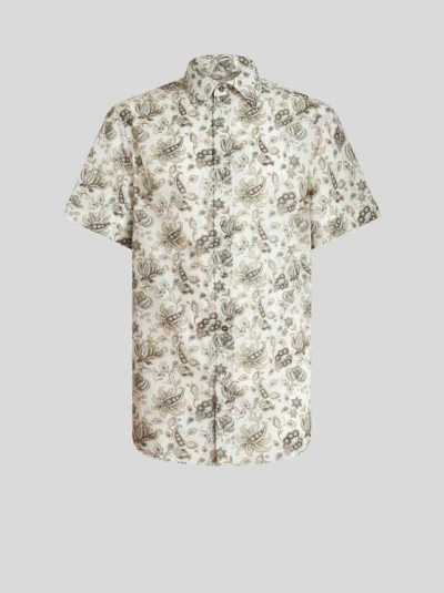 Etro Paisley-print Cotton Shirt In Multi