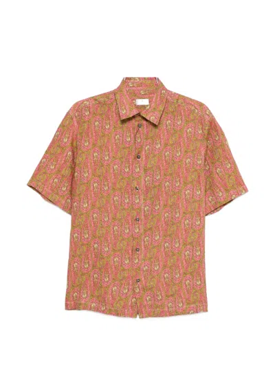 Etro Paisley Shirt In Orange