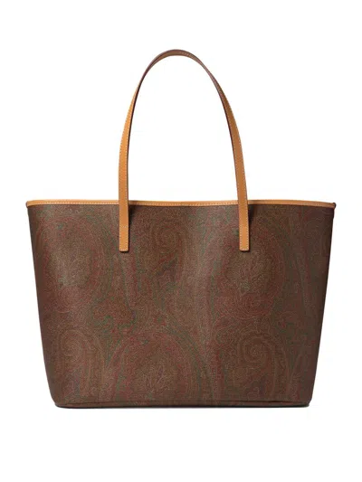 Etro Women's "paisley" Shoulder Bag In Bordeaux