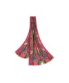 Etro Fringed Paisley Scarf In Lightweight Fabric In Multi