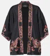 Etro Printed Silk-twill Shirt In Print On Black Base