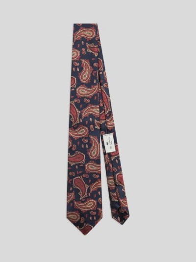 ETRO , PAISLEY SILK JACQUARD TIE, MAN, BLUE