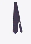 Etro Paisley-print Silk Tie In Navy