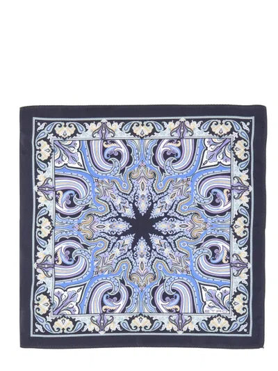 Etro Paisley Silk Pocket Handkerchief