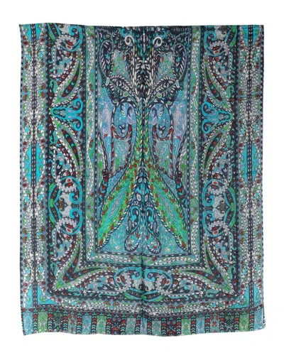 Pre-owned Etro Paisley Silk Scarf - '20s (authentic Pre-loved)