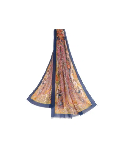 Etro Paisley-print Silk Scarf In Multicolor