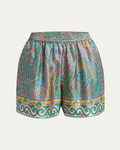 ETRO PAISLEY SILK SHORTS