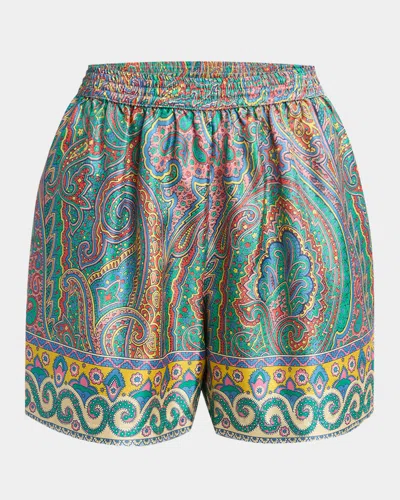 ETRO PAISLEY SILK SHORTS