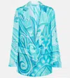 Etro Paisley Silk Twill Blazer In 1