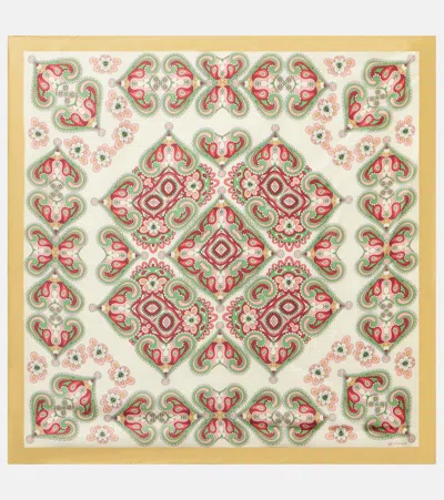 Etro Paisley Silk Twill Scarf