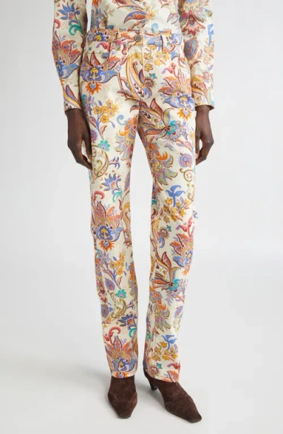 ETRO ETRO PAISLEY STRAIGHT LEG PANTS