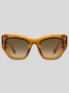Etro Paisley Cat-eye Sunglasses In Gold