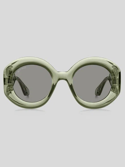 Etro Paisley Round-frame Sunglasses In Green