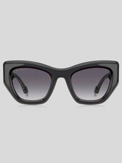 Etro Paisley Sunglasses In Grey