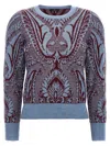 Etro Floral Jacquard-knit Wool Jacket In Multicolor