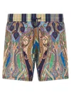 Etro Vibrant Paisley Pattern Boxer Swimsuit In Multicolor