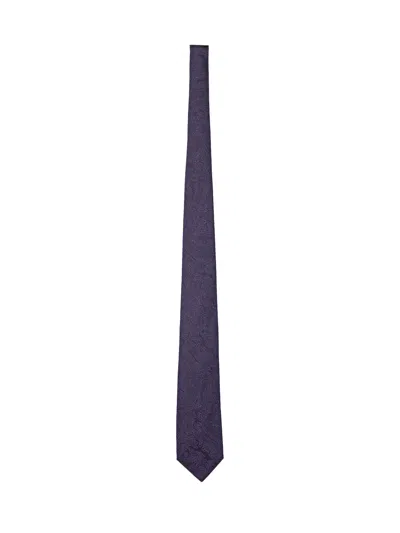 Etro Paisley Tie In Blue