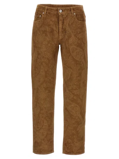 ETRO PAISLEY VELVET PANTS