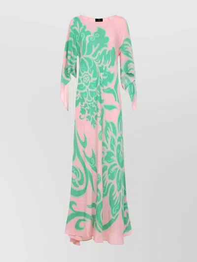 ETRO PAISLEY VISCOSE LONG DRESS