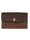 Etro Paisley-print Wallet In Brown