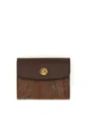 Etro Paisley Pattern Wallet With Compact Design And Slim Shape In Brown