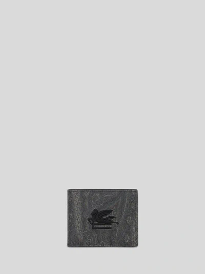 ETRO PAISLEY WALLET WITH PEGASO DETAIL