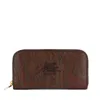 Etro Graphic Print Cotton Blend Cardholder In Brown