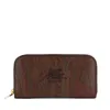 Etro Graphic Print Cotton Blend Cardholder In Brown