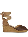 Etro Paisley Wedge Espadrilles In Rot