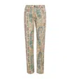 Etro Paisley Wide-leg Jeans In Multi