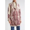 Etro Paisley Wool & Cotton Longline Cardigan