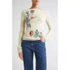 Etro Wool-blend Jacquard Sweater In White