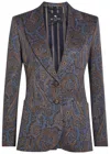 Etro Paisley-pattern Single-breasted Blazer In Multi