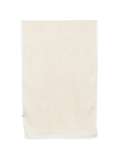 Etro Paisley-jacquard Frayed Scarf In Neutral