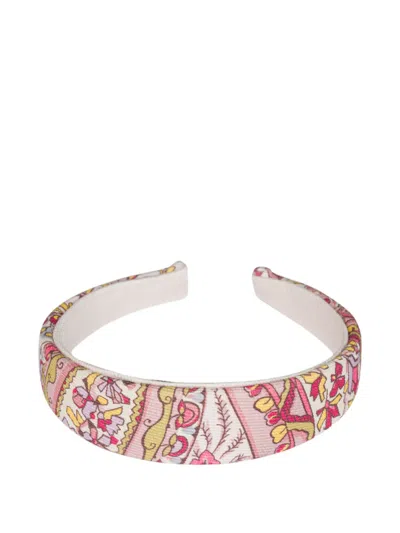 Etro Kids' Paisley-motif Hair Band In Pink