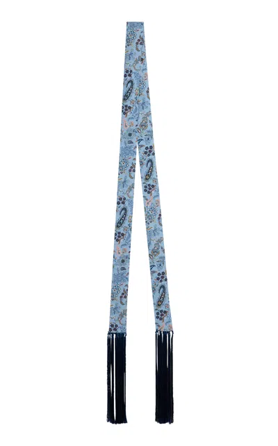 Etro Paisleyna Scarf In Blue