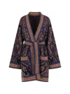 Etro Paisley-pattern Belted Jacket In Multi