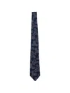 Etro Paisley-pattern Silk Tie In Blue