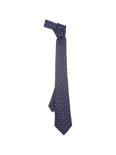 Etro Paisley-pattern Silk Tie In Blue
