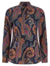 Etro Paisley-patterned Cotton Blouse In Multi
