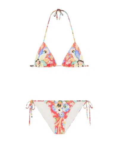 Etro Paisley-print Bikini In Multi