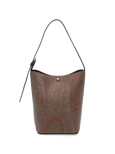 Etro Paisley-print Bucket Bag In Pattern