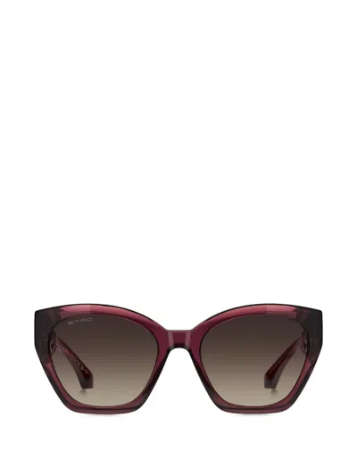 Etro Paisley-print Cat-eye Sunglasses In Purple