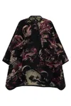 Etro Patterned Cape In Black