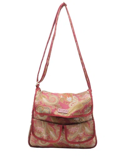 Etro Paisley-print Flap Crossbody Bag (authentic Pre-loved) In Pink