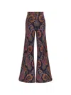 Etro Paisley-print Flared Jeans In Multi