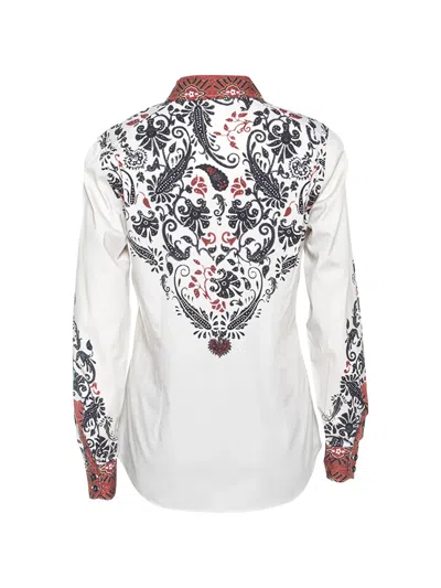 Pre-owned Etro Paisley-print Floral Shirt In Neutral